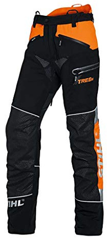 Stihl 00883420448 Bundhose mit Schnittschutz schw./warnor./Silber S
