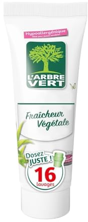 L'Arbre Vert Waschmittel Handtasche 16 Waschgänge 250 ml – 3 Stück, Frisch, Flüssigkeit, Hypoallergen, für alle Hauttypen, geeignet für Klärgruben
