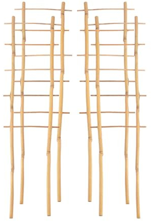 4 x bambú enrejado 60 cm Rank ayuda Flores Tija enrejado ayuda de escalada Espaldera