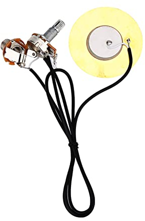 ZLXHDL Tonabnehmer für Akustikgitarre, 50 Mm Gitarren-Tonabnehmer-Montagesatz, Metall-Tonabnehmer, Piezo-Wandler, Vorverkabelter Verstärker-Tonabnehmer Für Gitarrenzubehör