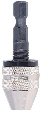 Portabrocas Universal con Vástago Hexagonal, Portabrocas Autocentrante de Tres Mandíbulas para Amoladora Eléctrica, Brocas Extrafinas para Mini Destornillador de Impacto,