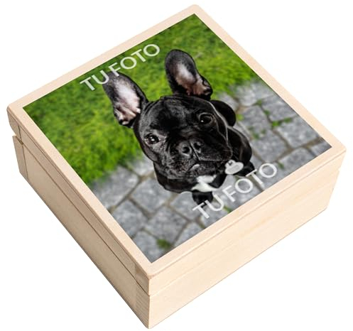 Creative Deco Personalisierte Geschenke Fotogeschenke Holzkiste | dein Eigenes Foto und Bild Individuelle Geschenk | Geschenkkiste Geschenkbox | Für Frauen, Männer und Paar