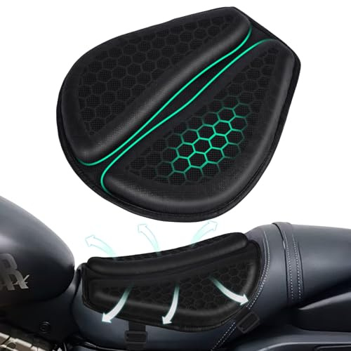 TINGPAI Motorcycle Seat Cushion Honeycomb Motorcycle Seat Cover 3D Honeycomb Structure Shock-Absorbing and Breathable Seat Cushion Essential Motorcycle Accessories for Motorcycle Travel