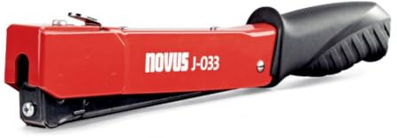 Novus Hammertacker J-033 (für Flachdrahtklammern von 6 bis 10 mm, Gewicht: 0,542 kg, Farbe Blau, Handtacker, ergonomischer Griff) 030-0452