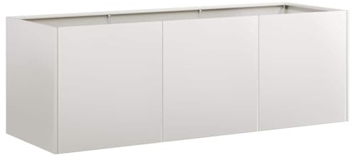 vidaXL Trädgårdskruka 120x40x40 cm rostfritt stål, växtkruka, växtställ, upphöjd bädd, planteringsställ, växtbricka, trädgårdsplantering