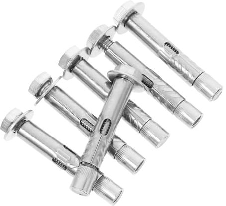 DECOMELODY 6stücke Sechskantschrauben Schrauben Bolzenanker Dehnschraubenbolzen Außenmutteranker Dehnschraubenanker Ankerbolzen Schwerlast-befestigungsanker Dehnschraubenbolzen Schwerlast