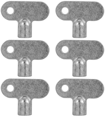 SEWOART 6pcs Exhaust Valve Key Radiator Key Square Socket Radiator Tail for Bleeding Valve Plumbing Utility
