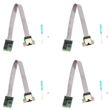 MQODLFP 4 tarjetas M.2 A+E KEY 2.5G Ethernet LAN RTL8125B Tarjeta de red de control industrial M.2 Gigabit Ethernet tarjeta de red