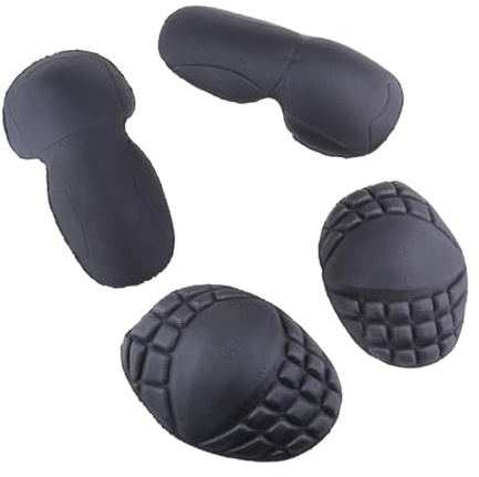 Ronyme 4 pezzi gomitiere e spalline protettive facili da pulire in EVA per motociclette per adulti,