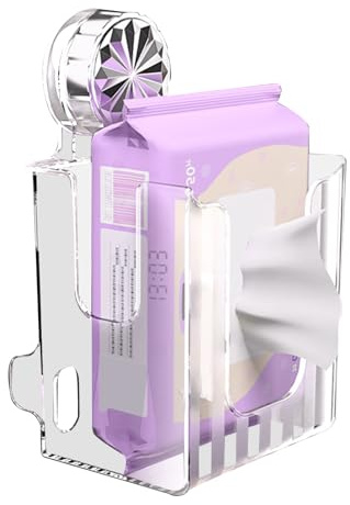 Dopsyesn Portapapeles de Baño, Soporte para Toallitas de Pared, Dispensador Reposicionable Antideslizante con Ventosas para Baño Guardería Estación De Cambio De Pañales