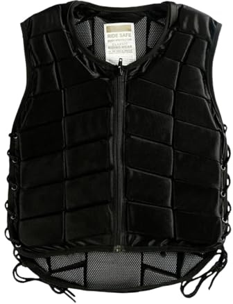 KQFCAZRE Gilet D'équitation Rembourré pour Garçons et Filles avec Fermeture éclair