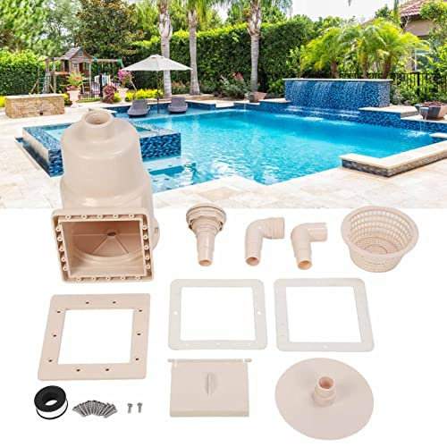 ZJchao Écumoire de Piscine Au-Dessus du Sol, 1,5 Pouce de Drain de Drain de Drain de Drainage écumoire de Piscine Skinmmer Chaussettes de Piscine Flottantes Skimmer Mall Moutien de la