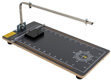 TONFEION Styroporschneider 30W Styroporschneidegerät, Schaum-Schneidemaschine 50-300℃ Einstellbar Temperatur, Heißdrahtschneider Schnitthöhe 20cm, Heißdraht-Schneidegerät Thermosäge 38x78cm
