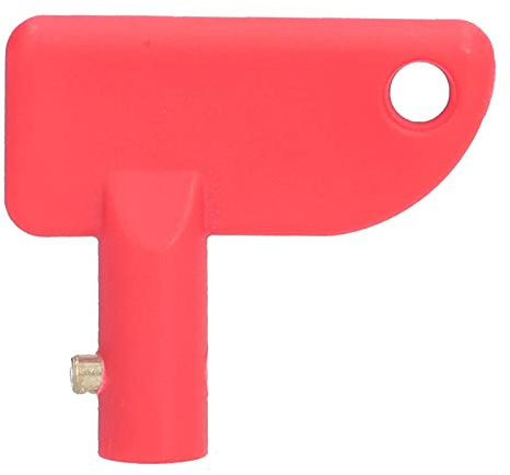 Depisuta Hochwertiges ABS-Autobatterie-Schalter-Schlüssel-Set, Rostfreies Isolator-Zubehör-Set, Praktischer Stromabschalt-Schalterschlüssel für Boot, Fahrzeug, LKW