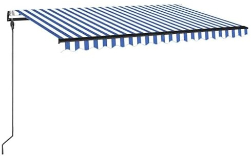 Automatische Markise mit und Windsensor 450x300cm - Pulverbeschichtetes Aluminium & 100% Polyestergewebe - Perfekt für Terrasse und Garten