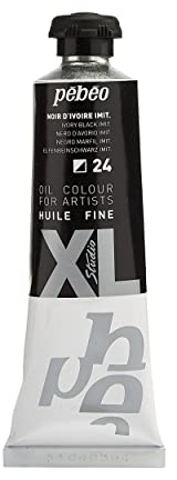 PEBEO 937024 Feines 37 ML XL-Öl, Titan, Schwarz Elfenbein Imitation, 37 Milliliters, Milliliter