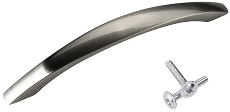 SOTECH 10 x Möbelgriff DEJA BA 128 mm | Schrankgriff Schubladengriff Edelstahl Finish Küchengriff