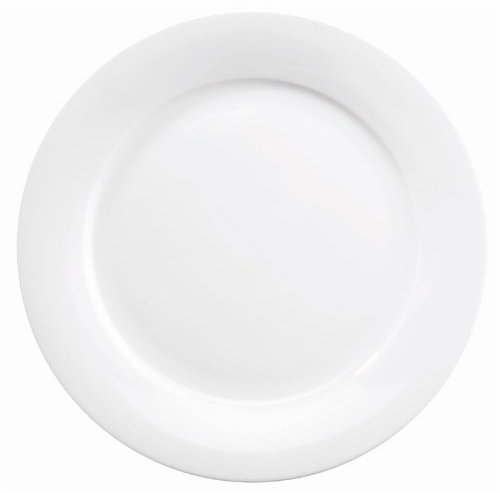 Churchill Art de Cuisine CE754 Menu Mid Rimmed Plates, 228 mm (Pack of 6)