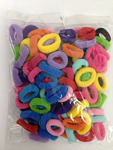 cuhair 100 piezas r niña bebé Kid fuerza de elástico Ponytail Holders cuerda de gomas para el pelo bandas de goma Coletero accesorios