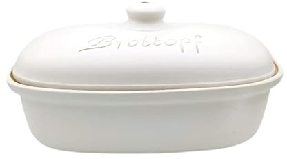 Keramik Brottopf L 34 x 22 x 17 cm (weiß)