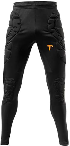 T1TAN Lange Torwarthose Kinder gepolstert · Gepolsterte Torwart Hose Junior · Tormann Trainingshose Gr. XXS (152/158) - XS (164/170)