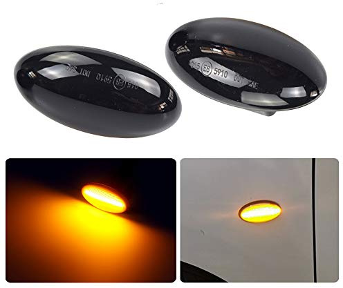 Indicatore di Direzione Laterale Dinamico a LED per P-eugeot 1007 107 | per 206 207 307 407 607 Partner Expert ,per C-itroen C1 C2 C3 C5 C6 Xsara Picasso Berlingo Jumpy