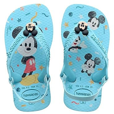 Havaianas Disney Classics Ii, Infradito Unisex - Bimbi 0-24, Blue Water, 25/26 EU