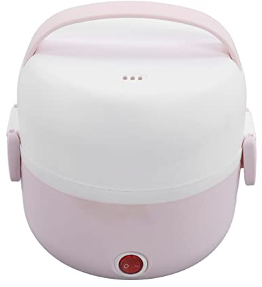 Scaldavivande Elettrico Portatile In Acciaio Inox,Rosa 2 Strati Portatile Portapranzo Riscaldabile Portatile,Scalda Vivande Portatile Elettrico Da 250 W Con Spina Europea 220 V,Per Ufficio/Casa Ecc