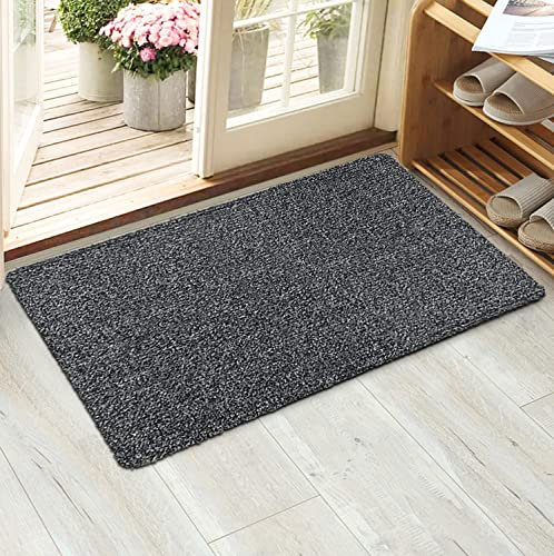 eXtreme Amtico Floor Mat for Indoor and Outdoor - 80cm x 95cm Heavy Duty Dirt Trapper Mat for Entryway, Kitchen, and Office - Super Absorbent, Washable, and Non-Slip Door Mat - Graphite