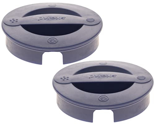 Pyrex 516-RRD-PC Lot de 2 couvercles de rechange pour tasse à mesurer Bleu foncé