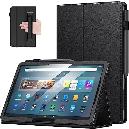 MoKo for Amazon Kindle Fire Max 11 Case (13th Generation, 2023 Release) 11 - Slim Folding Stand Cover Case for Fire 11 Tablet with Auto Wake/Sleep, Black