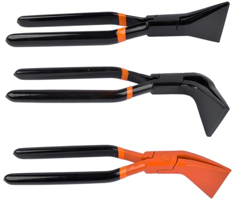 Bisenya 3 Pezzi Pinza piegatrice pinze per piegare le lamiere 0°, 45° e 90°, lunghezza circa 300 mm per tetto idraulico