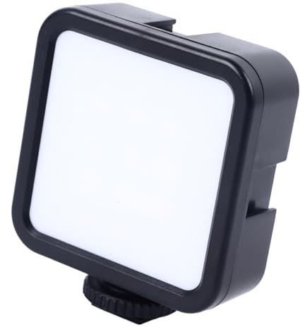 RGB-LED-Videoleuchte an der Kamera, Vollfarbig, 3000–9000 K, Dimmbar, 70 Perlen, Fülllampe für Fotobeleuchtung, LED-Kameraleuchte mit 1/4 Schraubenloch-Kaltschuhhalterung