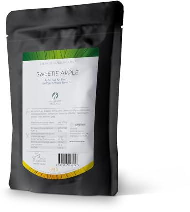 Grillfürst Sweetie Apple Süßer Apfel-Rub - 100g, Fruchtig-würzige BBQ-Gewürzmischung im Nachfüllbeutel, Marinade für Fleisch, Gewürzmischung zum Grillen