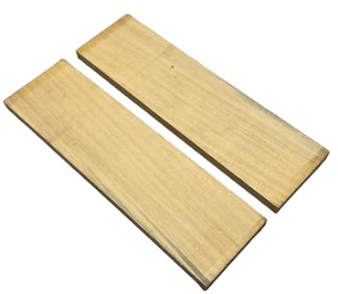 Buchsbaum des Andes, 1 Paar Platten, 140 x 40 x 6 mm, Edelholz, ideal zum Drehen auf Holz, Stifte, Lutherie, Musikinstrumente, Besteck, Holzgriffe, Skulptur, Schmuck (1)