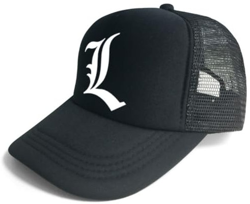 Death,Note Baseballkappe Einstellbare Atmungsaktive Mesh Kappe L·Lawliet Unisex Hip Hop Hut