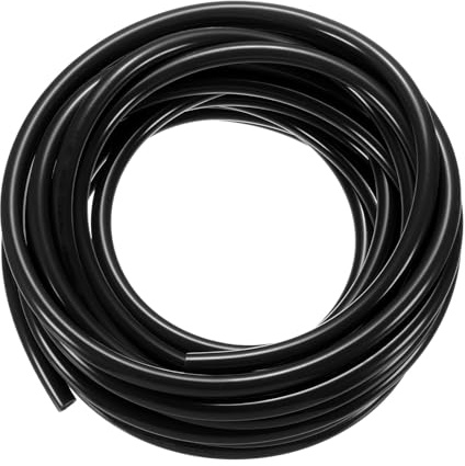 sourcing map Tuyau pneumatique en polyuréthane - 12 mm de diamètre extérieur x 8 mm de diamètre intérieur - 10 mètres - Tuyau en polyuréthane pour compresseur d'air, transfert de fluide, noir