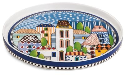 EGAN Vassoio Paese Mio Blu d. 24 cm