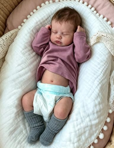 Zero pam Baby Reborn 48 cm, für Mädchen, realistisch, Babys, die echt Aussehen, kompletter Körper mit Zubehör