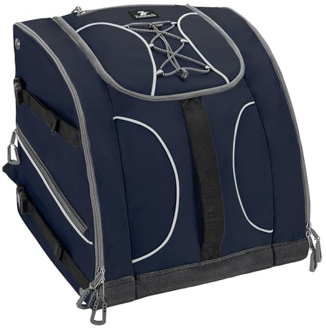 Zounich Skischuhtasche mit Helmfach und Stiefelfach, 55L Skirucksack mit Umhängefunktion, Ideal für Skiausrüstung, kischuh-Reiserucksack für Skihelm, Brille, Snowboard
