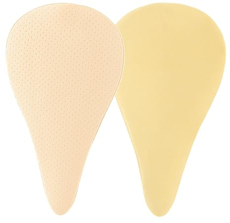 Hoement 2stücke Silikon-einlage für Intimbereich Selbstklebend Wiederverwendbar Nahtlos Passend für Bademode Leggings und Enge Kleidung