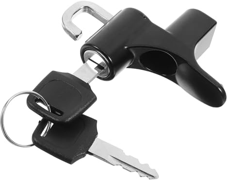 Healeved Candado para Casco de Motocicleta Antirrobo Negro Fijación Segura para Scooter Uso Urbano Motoristas