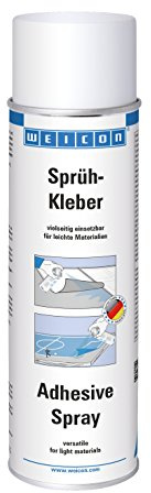WEICON Sprühkleber 500 ml, transparentes Klebespray, für leichte Materialien, wie Papier, Karton oder Hartschaum