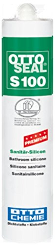 OTTOSEAL S 100 Premium-Sanitär-Silikon 300ml C08 jasmin – Sicher gegen Schimmel & Ideal für Bad, Küche & Wohnbereich – Hervorragend Glätt- & Modellierbar