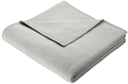 Biederlack Wohn- und Kuscheldecke in Grau, 150x200 cm, Decke aus Baumwolle, Tagesdecke zum Einkuscheln, edles Wohnaccessoire zum Wohlfühlen