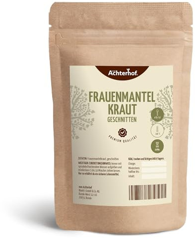 Frauenmantelkraut 500g | getrocknet und geschnitten | 100% naturreine Frauenmantelblätter | Ideal als Teeaufguss | vom Achterhof