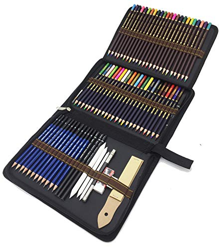 WGOT Matite da disegno, 72 matite da schizzo e matite colorate, per colorare e disegnare, ideali per artisti, adulti