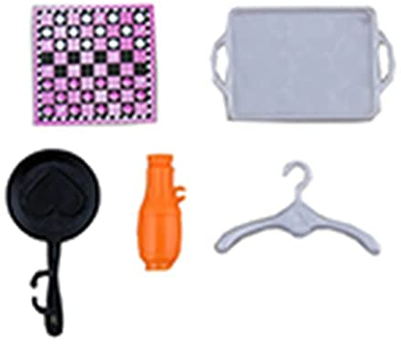 Replacement Parts for Barbie Malibu House Playset - FXG57 ~ Replacement Kitchen Supplies, Hanger and Board Game