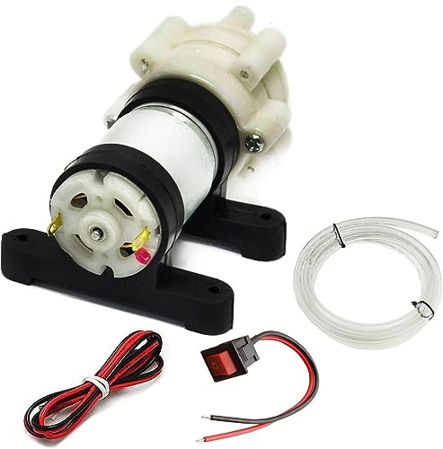 RUNCCI-YUN Mini DC 6V-12V R385 Self-Priming Pump for Aquarium, Fish Tank, Tea Machine and Water Cooling - Electric Micro Vacuum Diaphragm Pump