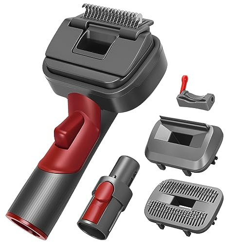 MOPEI 3 in 1 Spazzola di Aspirazione per Gatti e Cani Autopulente, Cardatore per Cani Pelo Lungo/Corto Compatibile con Dyson Gen5 V15 V12 V11 V10 V8 V7 Aspirapolvere